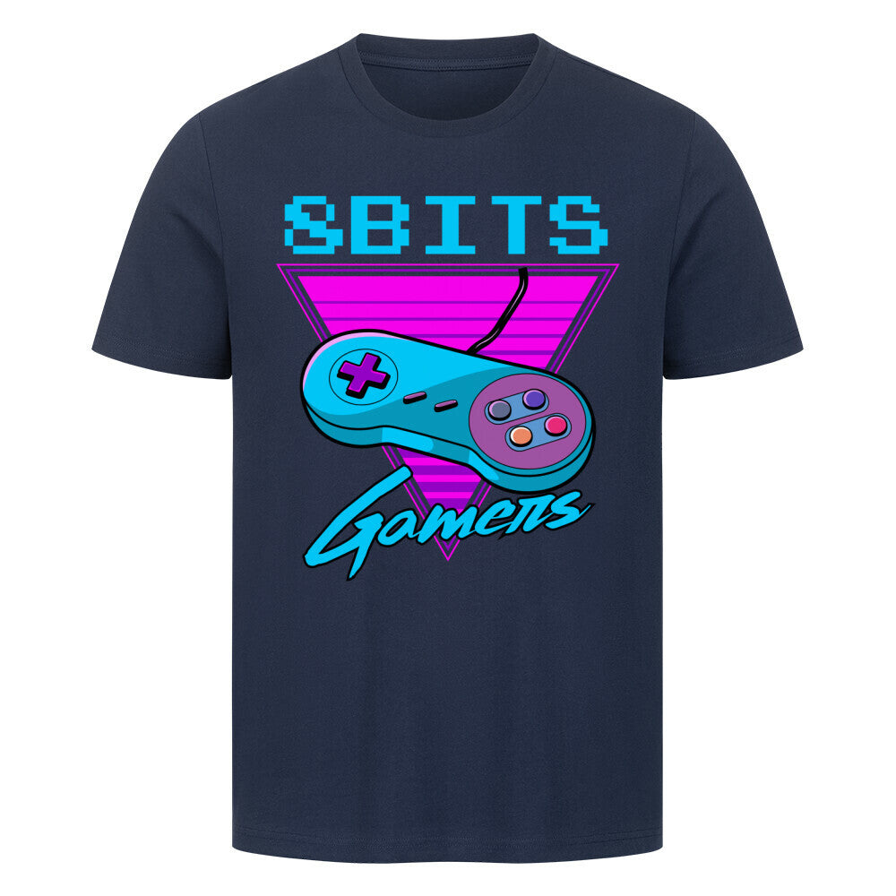Premium T-Shirt 8 Bits Gamer design with retro game controller graphic.