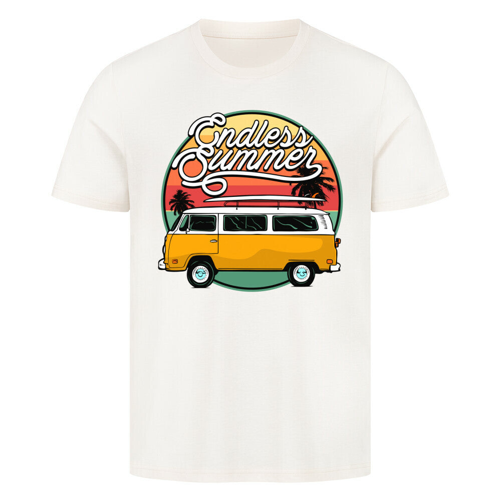 HigherBlanks Premium T-Shirt with van and Endless Summer graphic design.