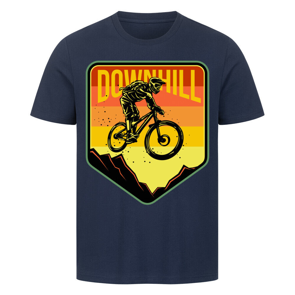 Premium T-Shirt with Downhill MTB design, 100% cotton, high-quality, made in Türkiye.