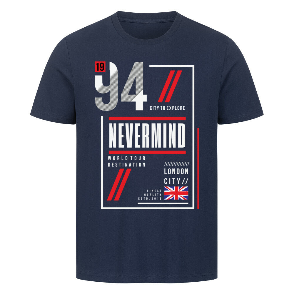 Premium T-Shirt featuring "England Nevermind 1994" design, 100% cotton.
