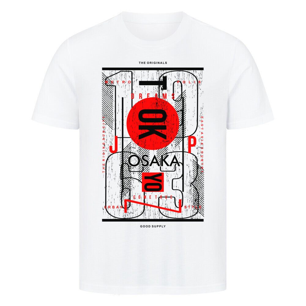 Premium T-Shirt with Tokyo Japan 1963 design, made from 100% cotton, white color.