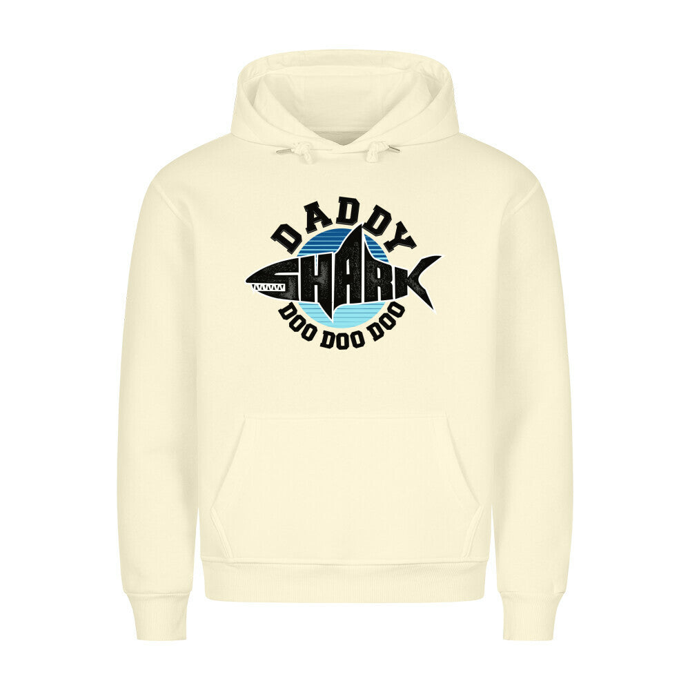 HigherBlanks Premium Hoodie Daddy Shark with front graphic design.