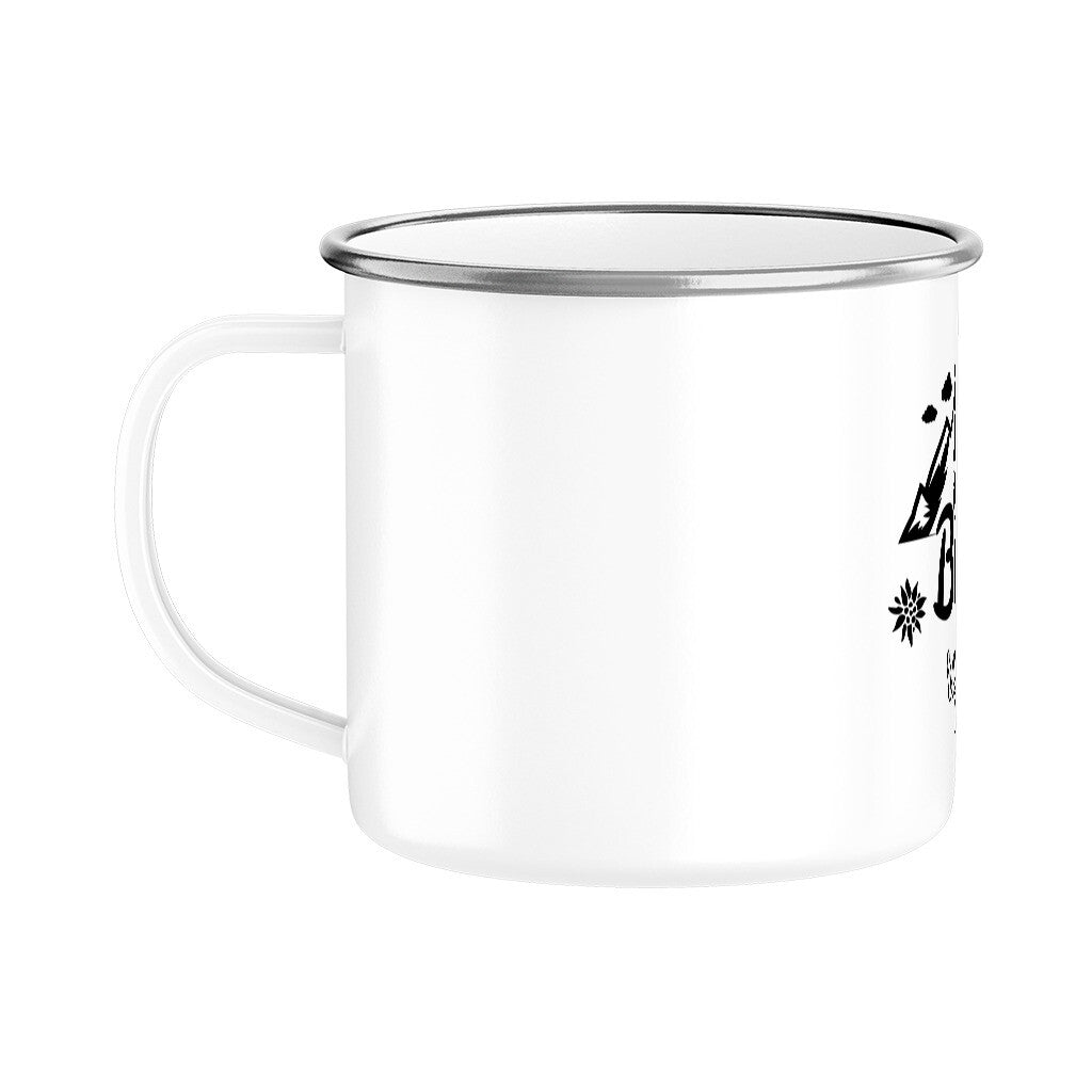 Robuste Tasse im Retrolook mit schwarzem Rand für verschiedene Heißgetränke.
• aus Emaille
• 300 ml
Handspülung empfohlen. Geschirrspülmaschinen können die BeschicEmaille Tasse Der Berg Ruft