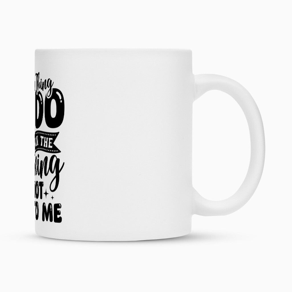 Klassische Tasse für Heißgetränke jeder Art.
• Sublimationstasse mit Duraglaze®-Beschichtung
• Keramik
• Matt-weiß
Handspülung empfohlen. Geschirrspülmaschinen könTasse Don´t Talk to Me