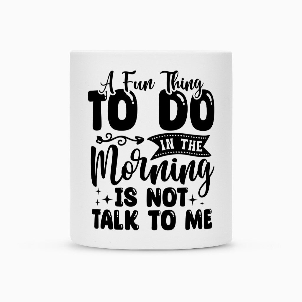 Klassische Tasse für Heißgetränke jeder Art.
• Sublimationstasse mit Duraglaze®-Beschichtung
• Keramik
• Matt-weiß
Handspülung empfohlen. Geschirrspülmaschinen könTasse Don´t Talk to Me