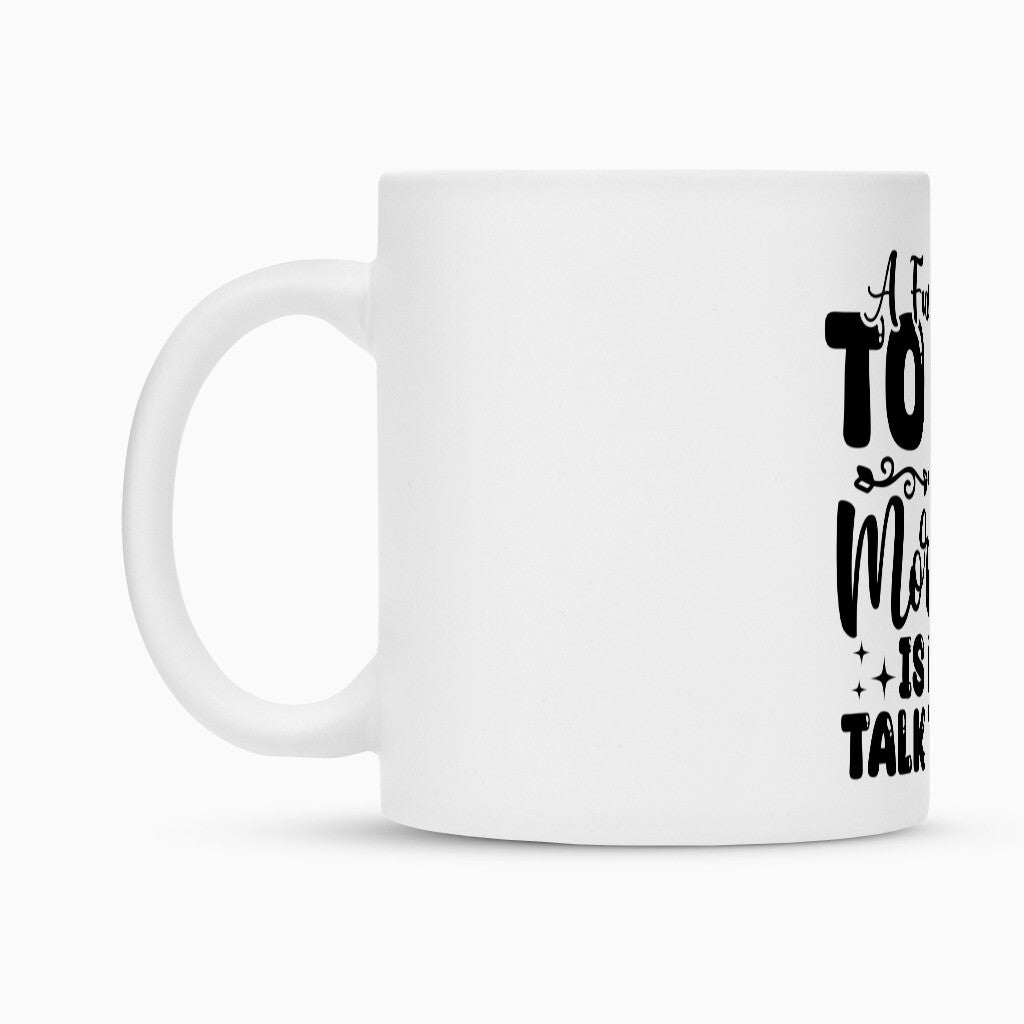 Klassische Tasse für Heißgetränke jeder Art.
• Sublimationstasse mit Duraglaze®-Beschichtung
• Keramik
• Matt-weiß
Handspülung empfohlen. Geschirrspülmaschinen könTasse Don´t Talk to Me
