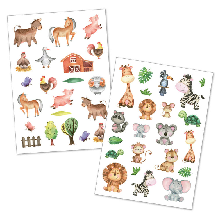 HAPPY TATTS, children's tattoos 'Animals' (125 pcs.)